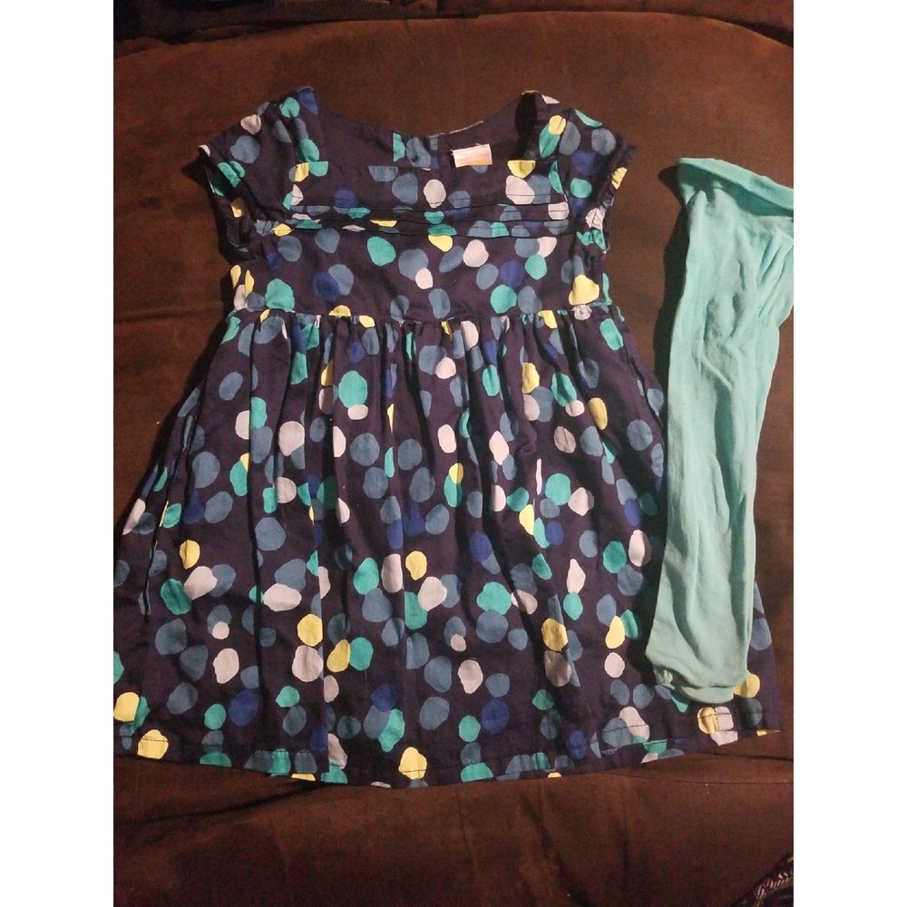 Gymboree happy bluebird dress 12 18 tights‎